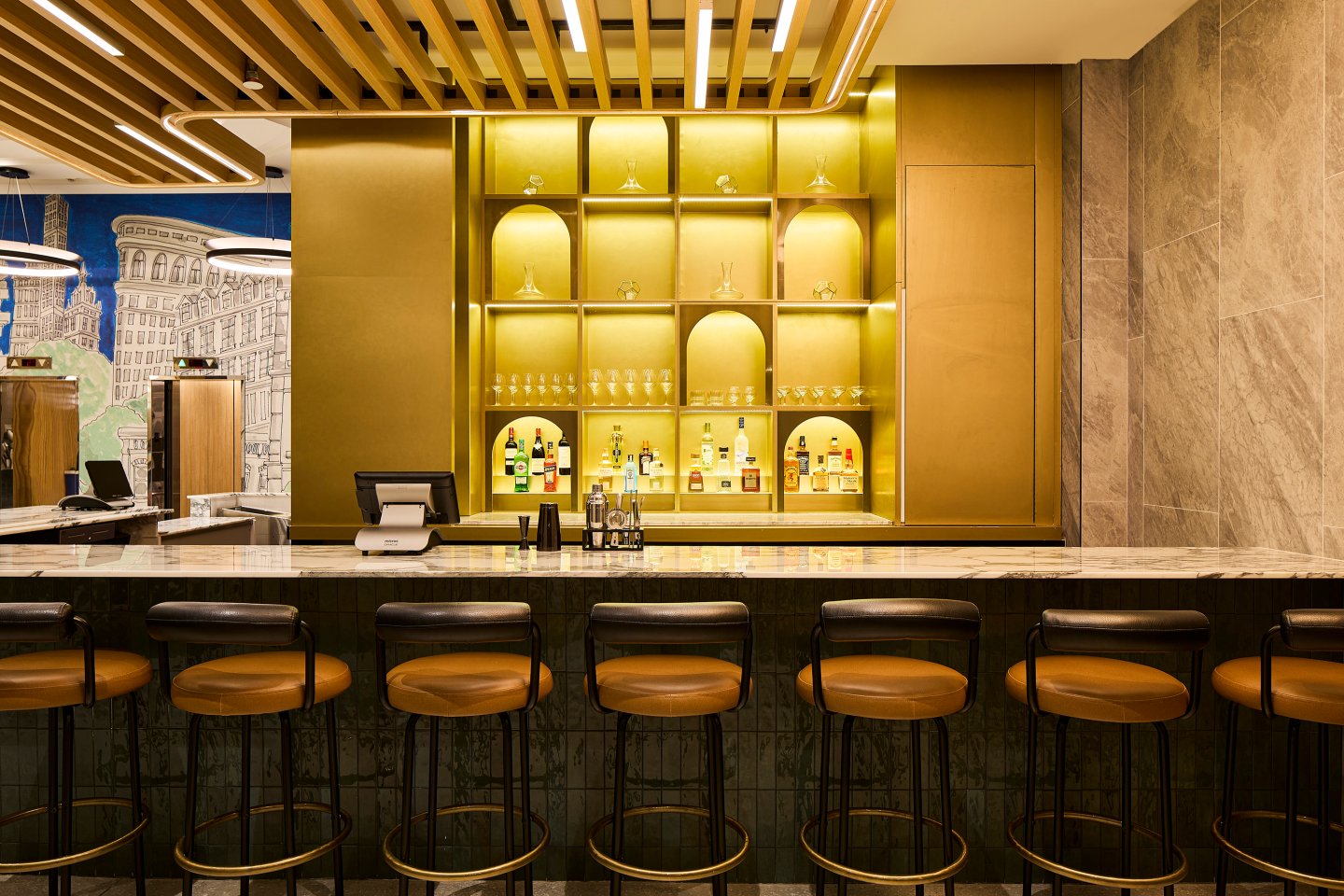 Bar at Delta New York Times Square Manhattan