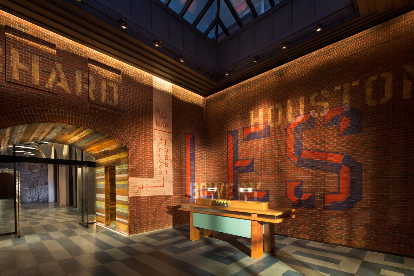 lobby inside Hotel Indigo Lower East Side New York