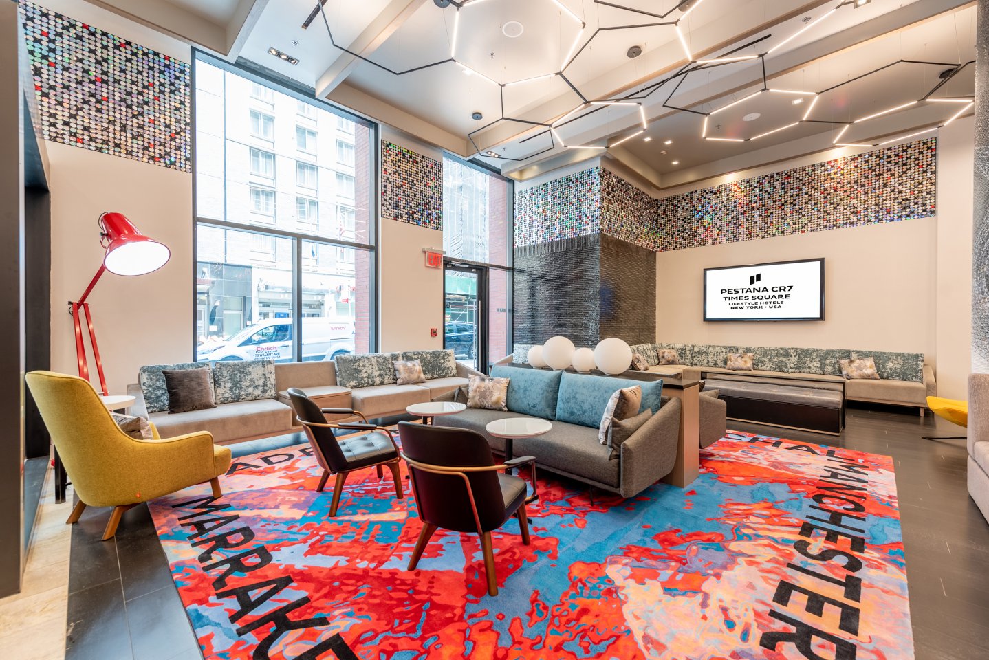 Lobby at the Pestana CR7 Times Square