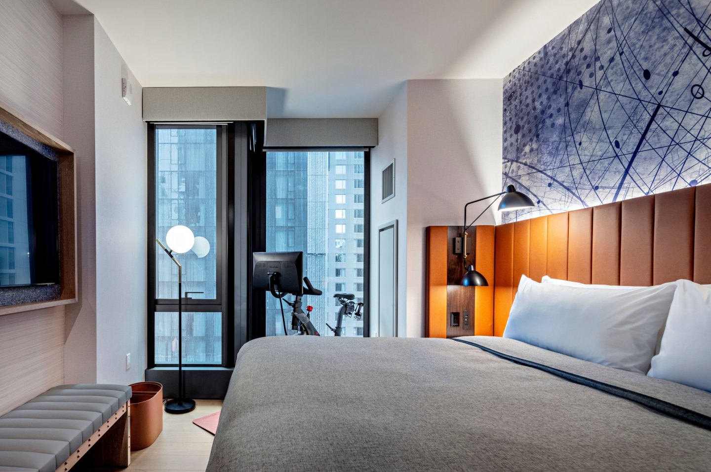 Interior of Room at Tempo by Hilton New York Times Square