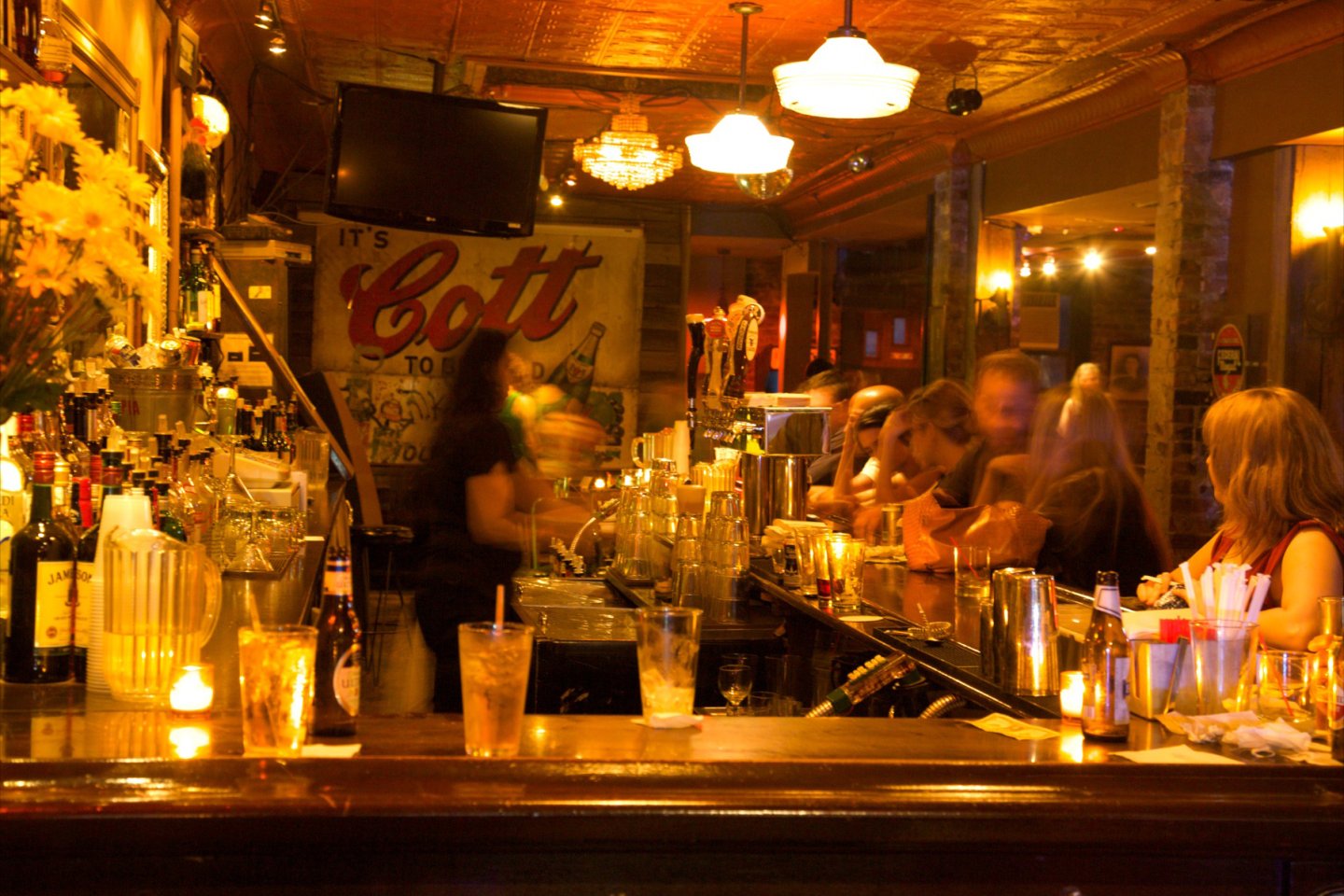 bar at Floyd, NY interior