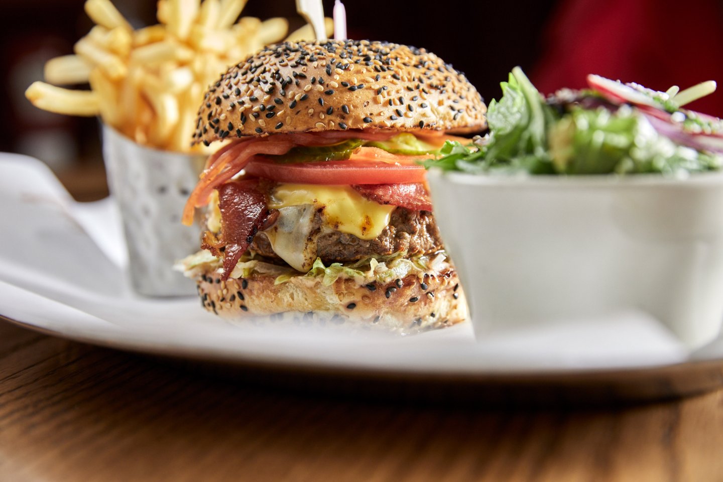 Burger and lobster, burger