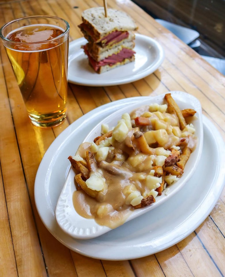 smoked meat and poutine