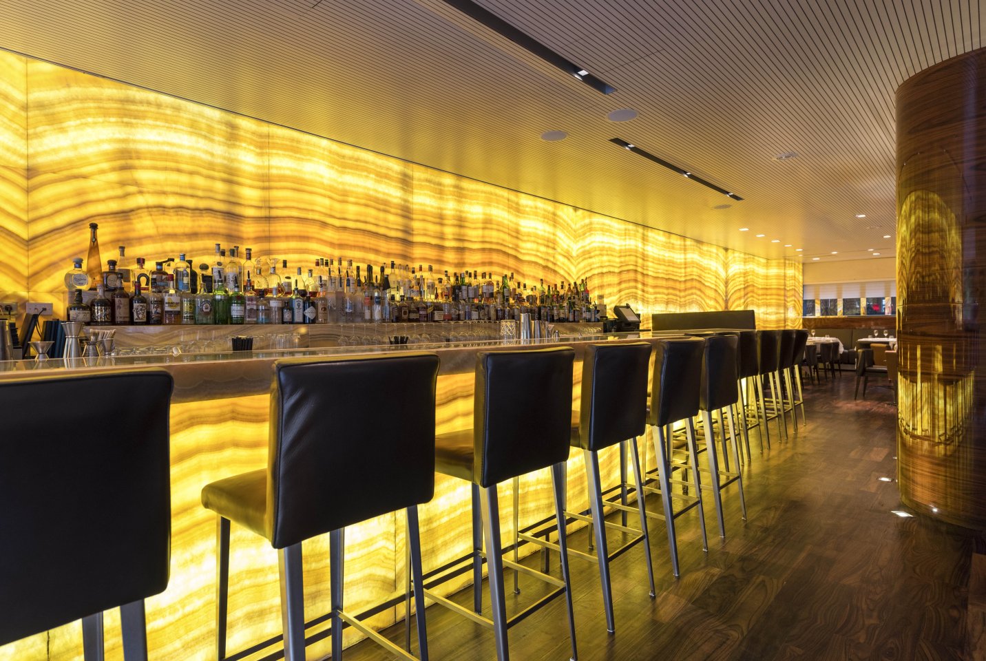 Interior of Marea Restaurant in Manhattan, NYC