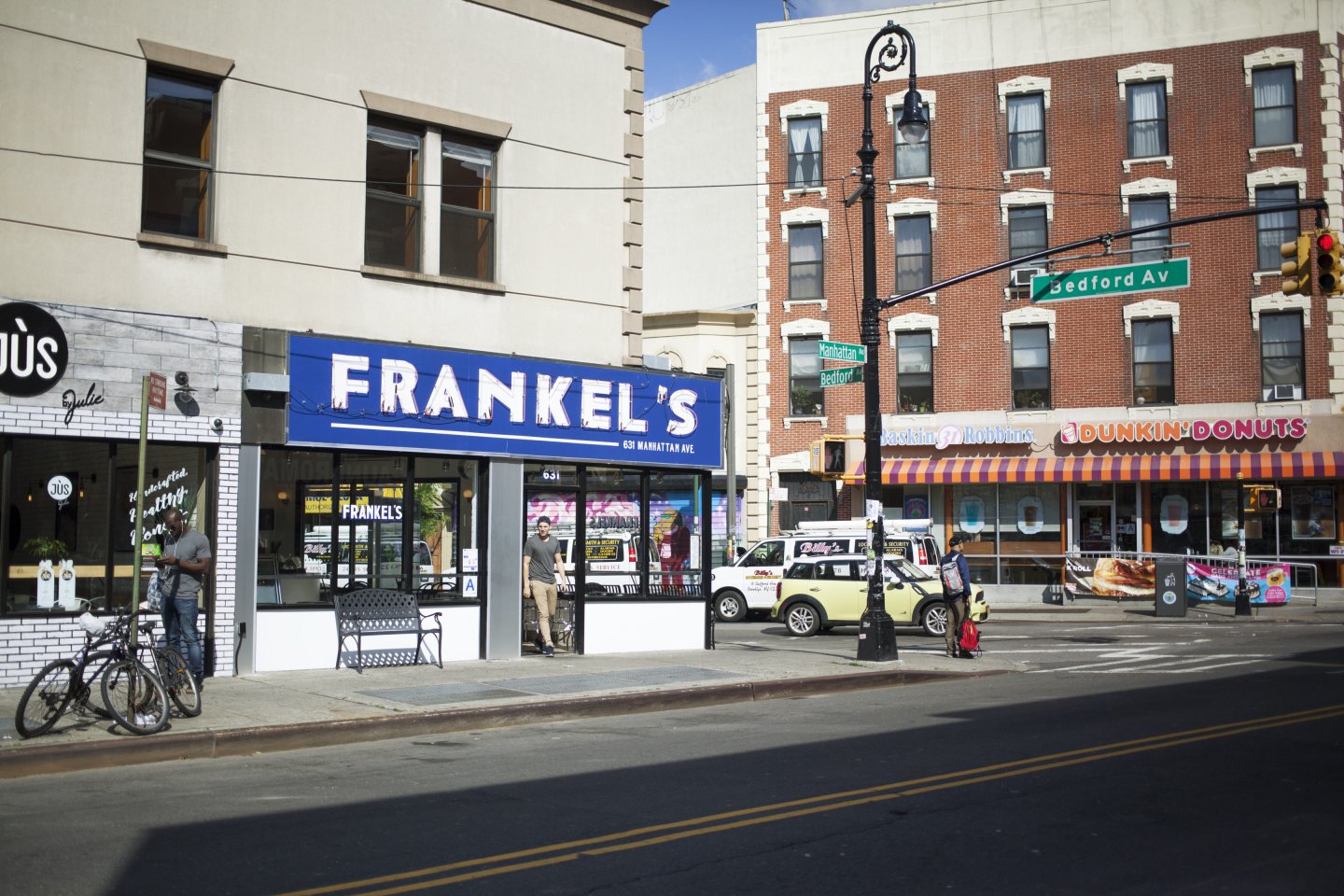 exterior of Frankel’s Delicatessen & Appetizing in Greenpoint