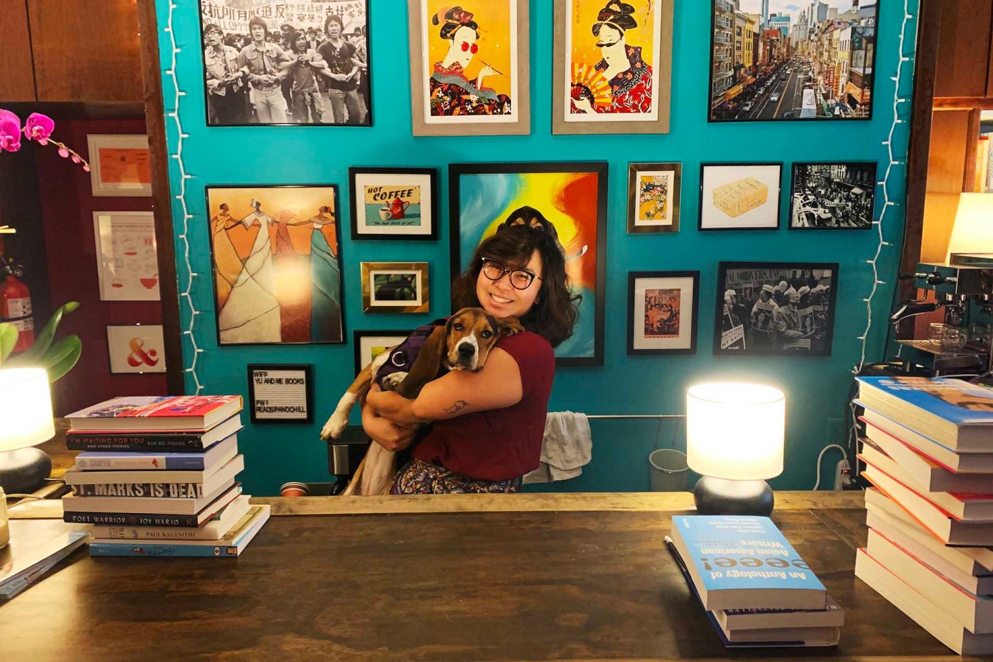 Interior of Yu and Me Books in Chinatown