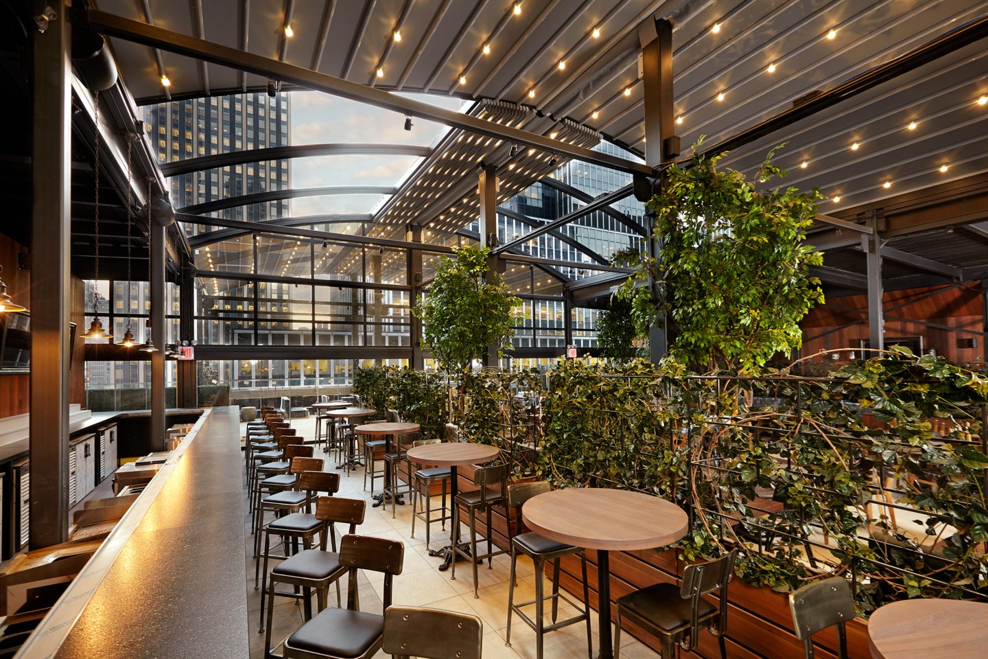 Outdoor terrace at Renaissance New York Midtown Hotel, NYC