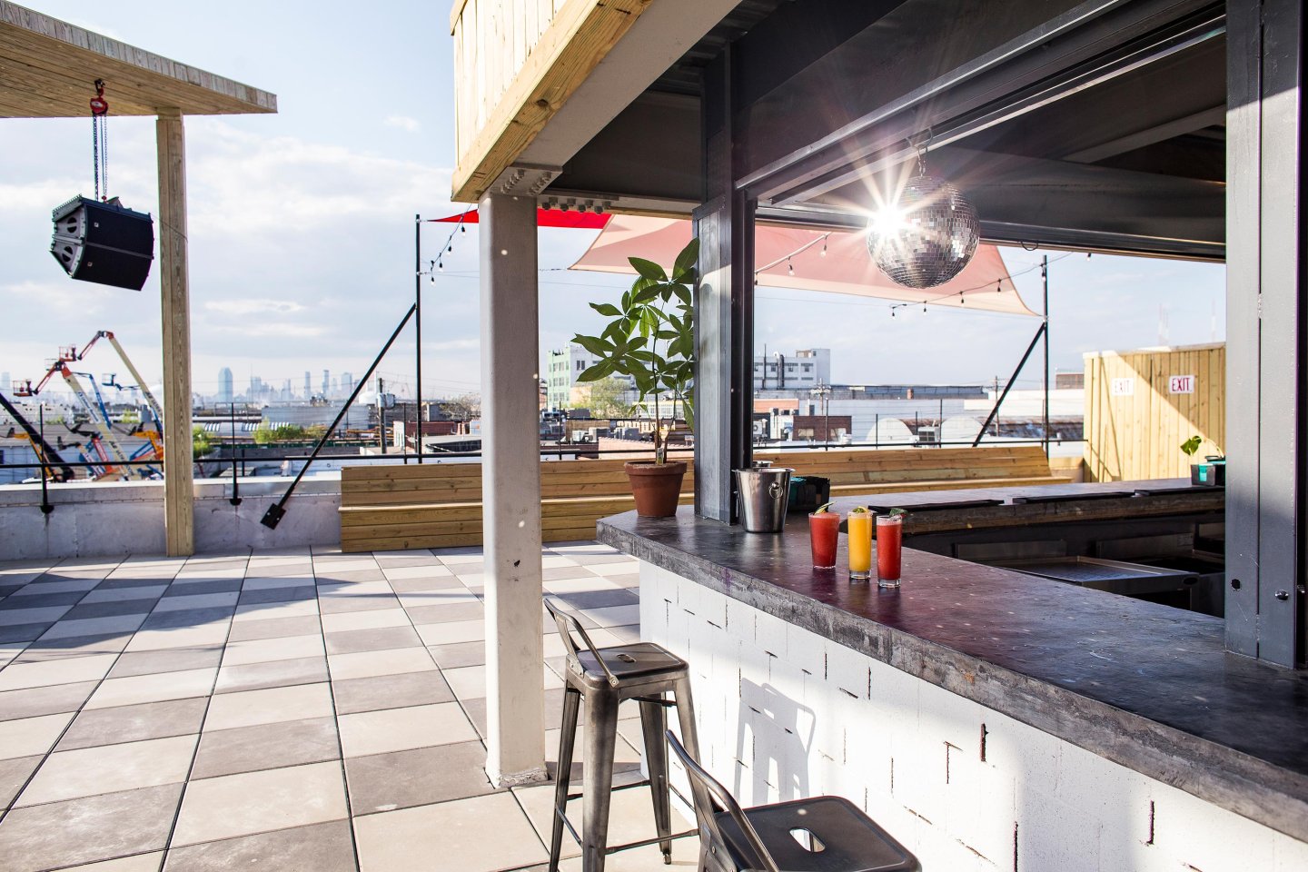 Rooftop at elsewhere, rooftop, interior