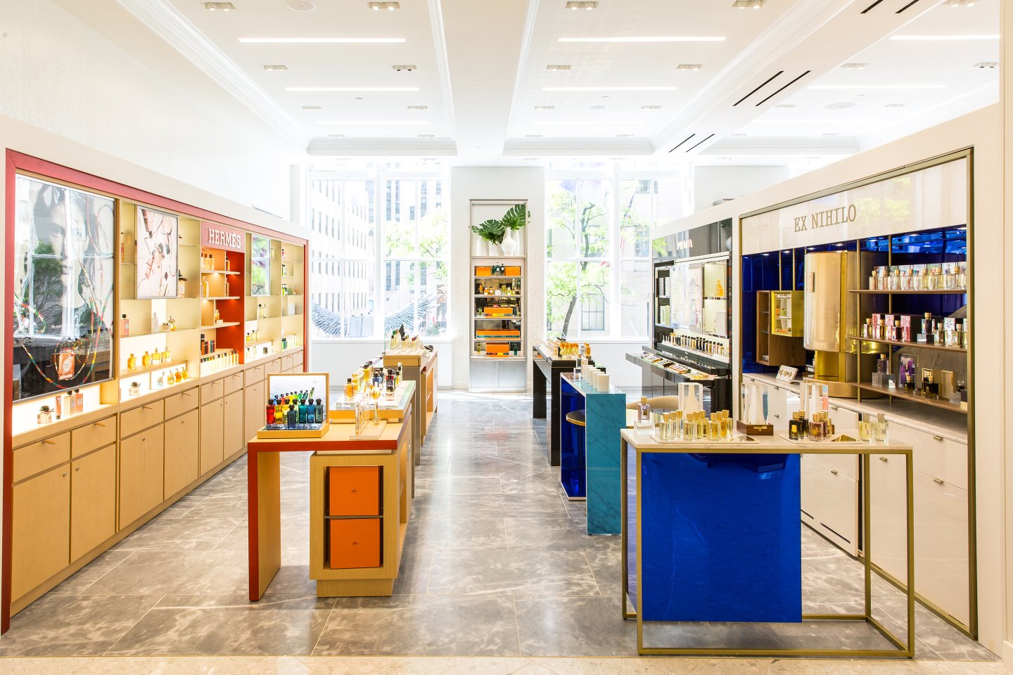 Saks, beauty department, interior