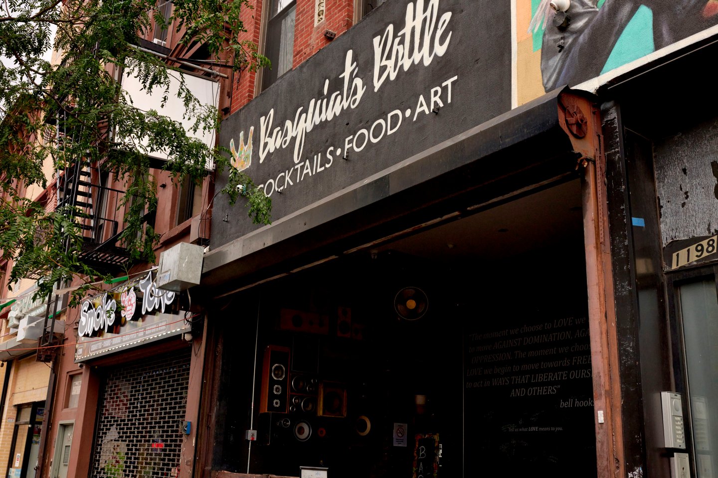 Exterior of Basquiat’s Bottle