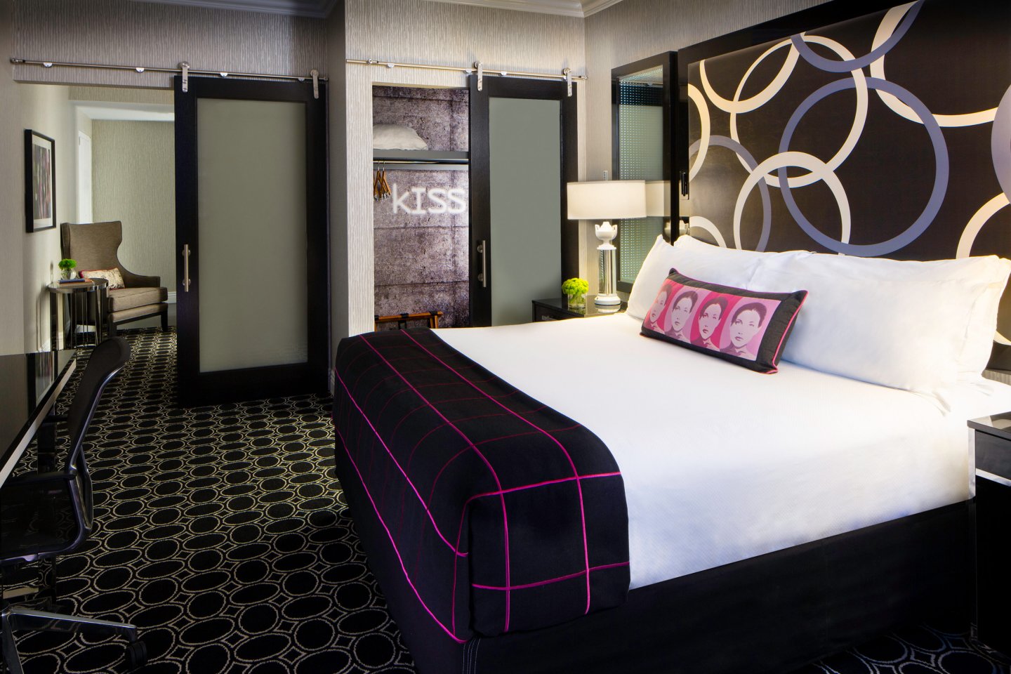 guest room inside The Muse Hotel