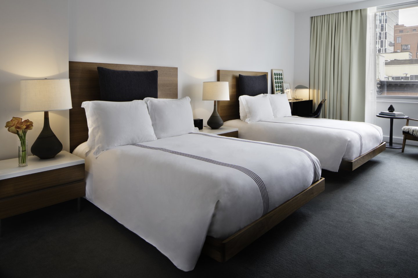 Smyth, a Thompson Hotel, two beds