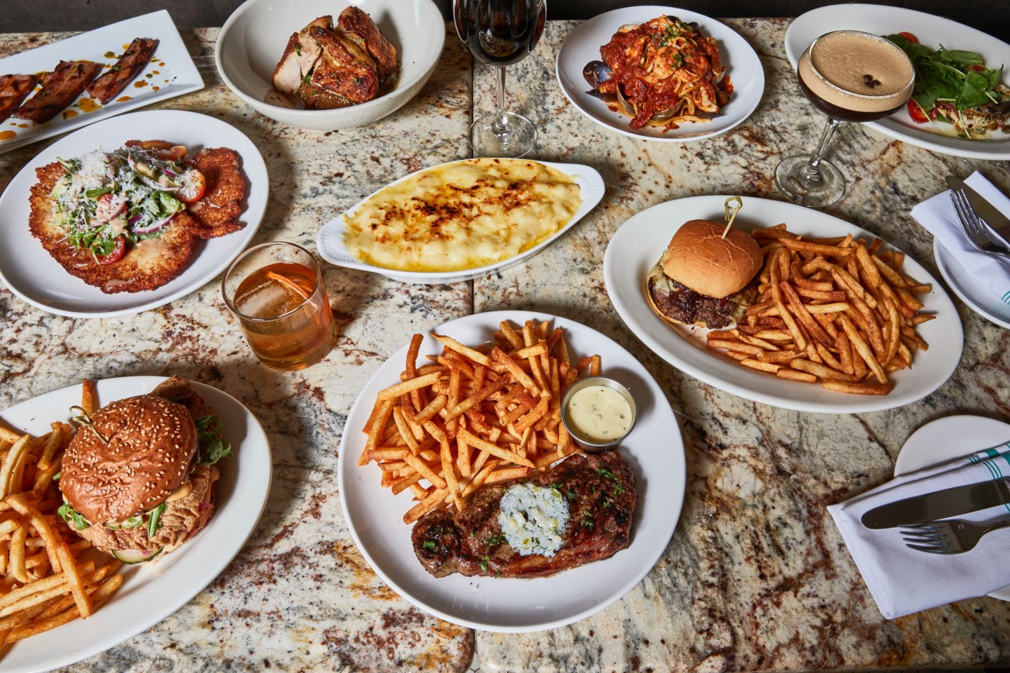 Food from The Paris Cafe