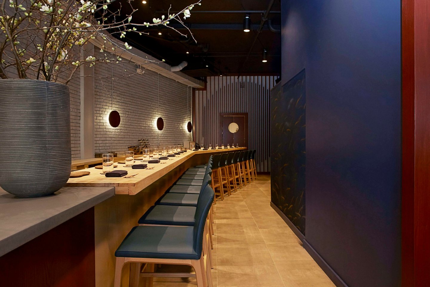 Interior of Kissaki Sushi