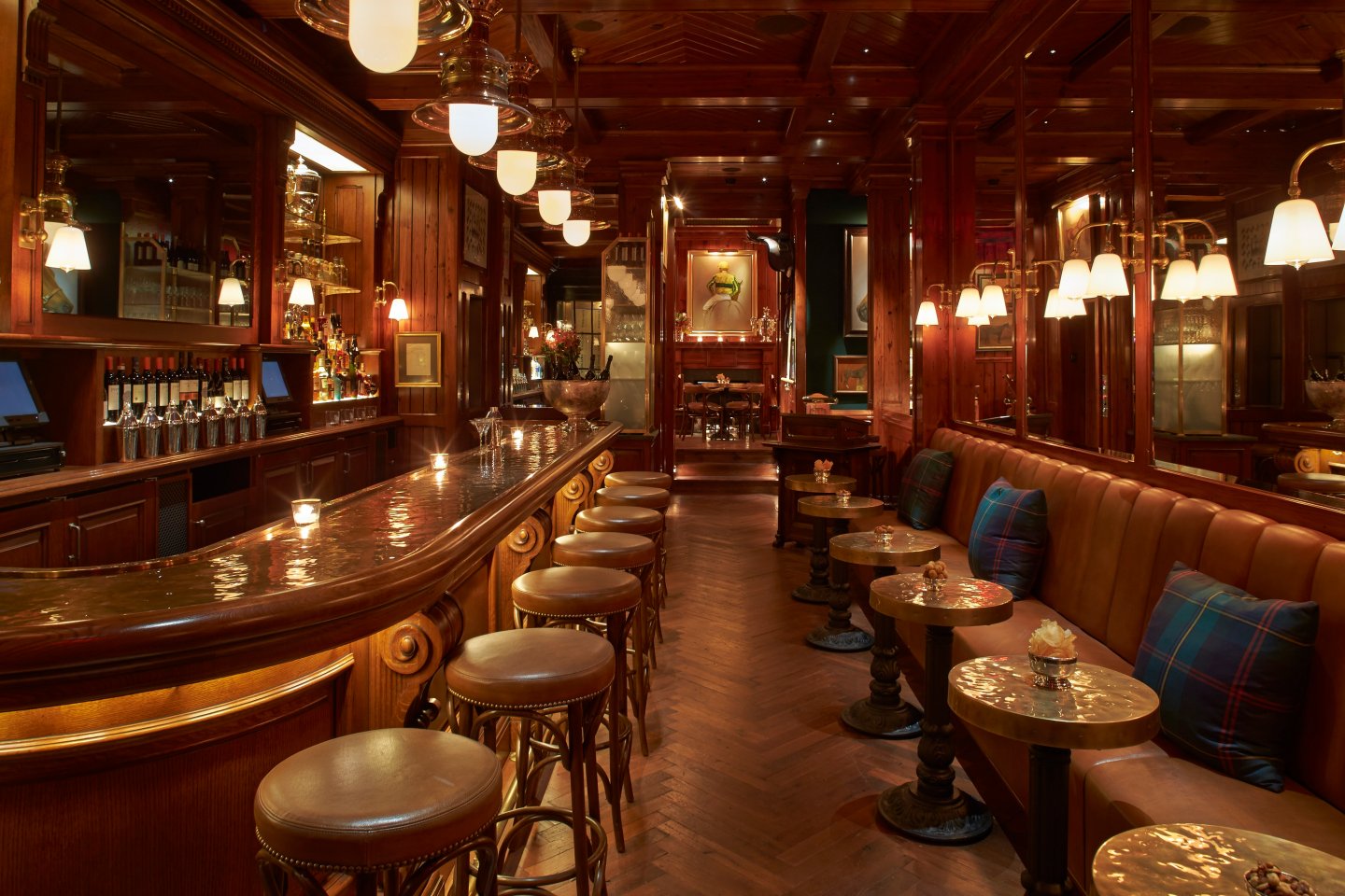 Interior of The Polo Bar in Manhattan, NYC