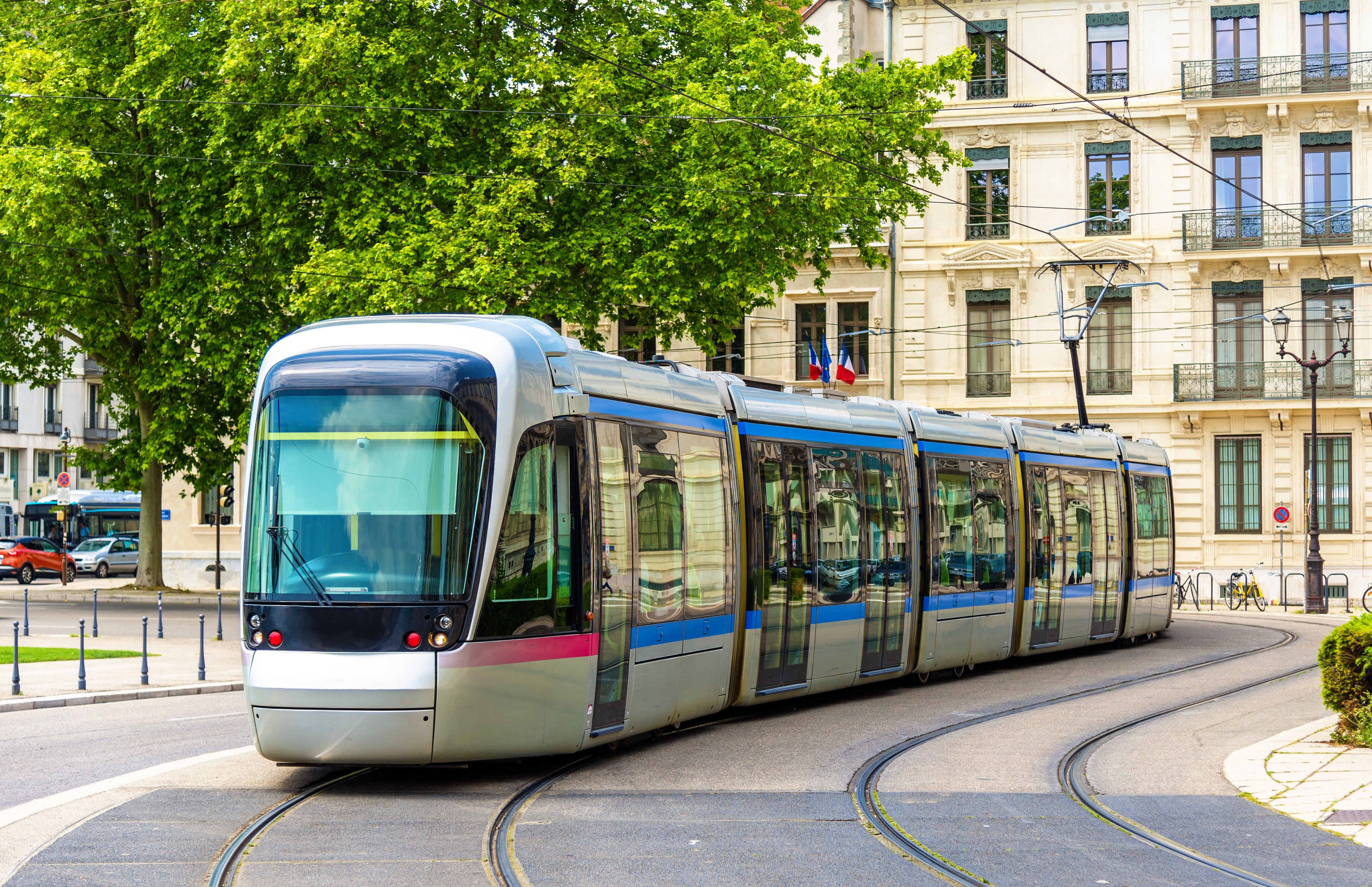 Modern tram of Grenoble - France, Rhone-Alpes