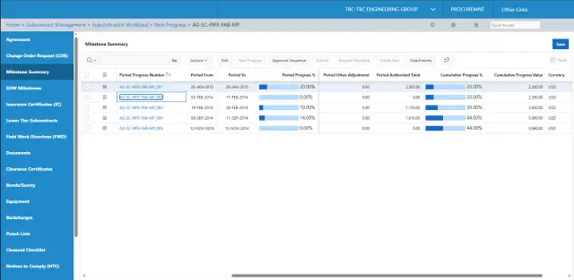 Progressing-&-Invoice-Management