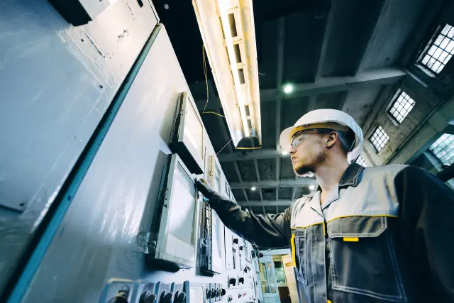 power plant worker energy industrial factory inspector expertise