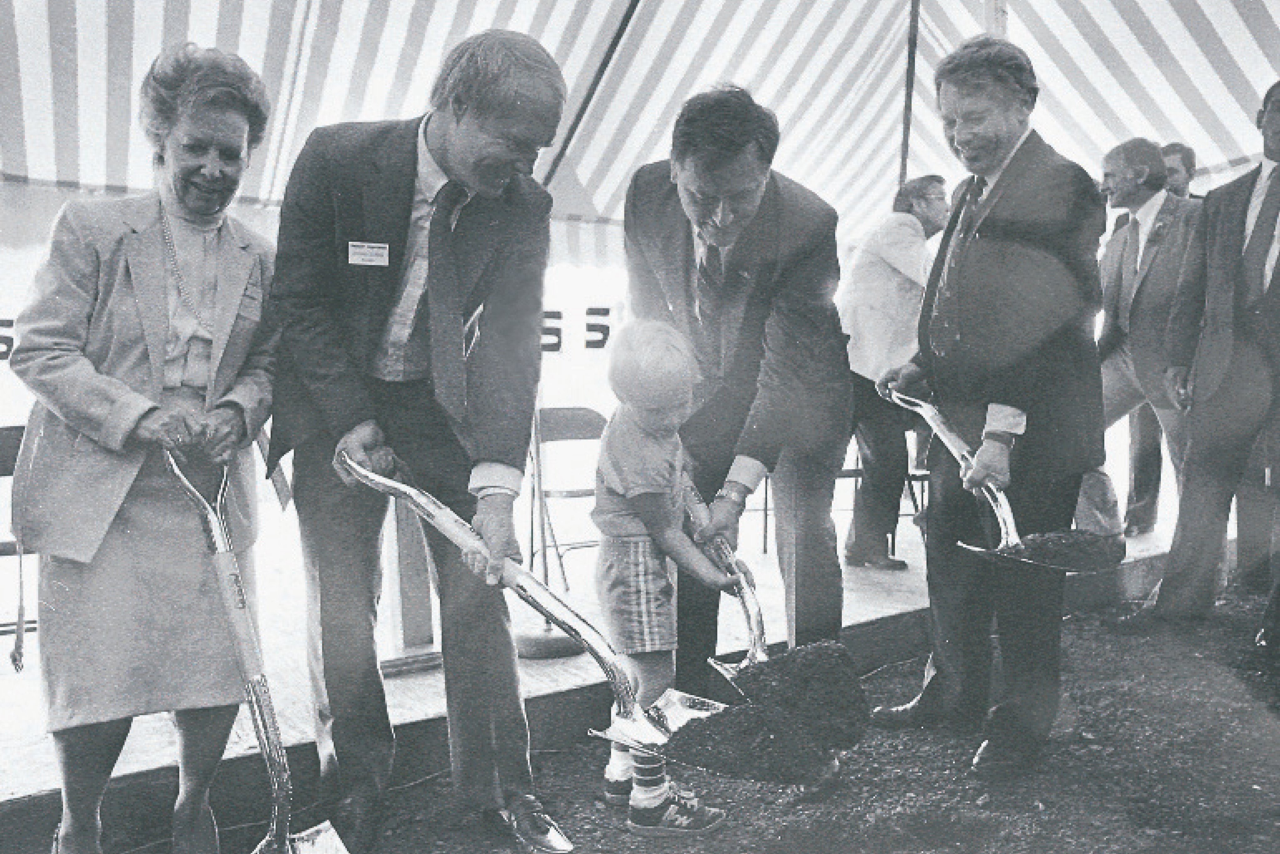 Photograph of the ground breaking ceremony