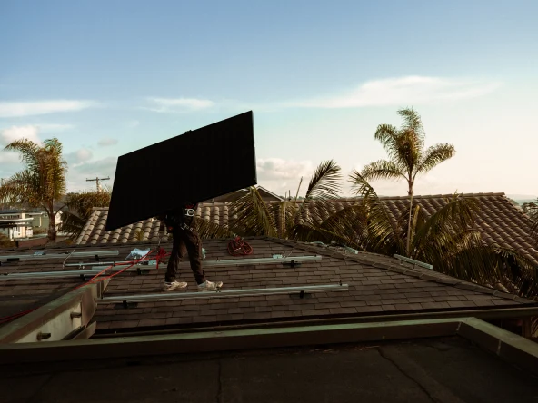 sunrun installing home solar panel system