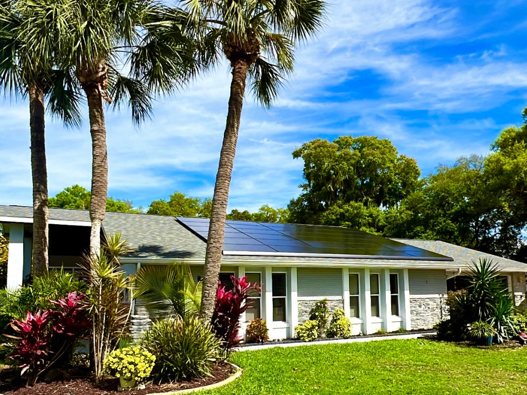 solar panels on orlando home