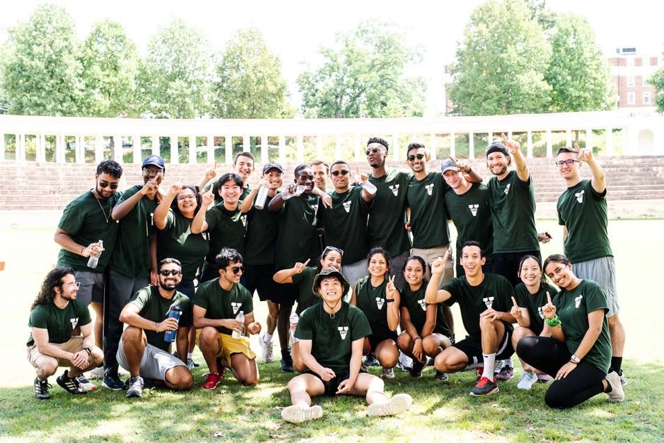 UVA School of Medicine, new MD students taking part in Field Day activities