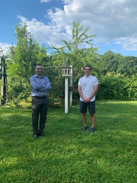 graduating residents Hamid Nourzadeh and Eric Aliotta