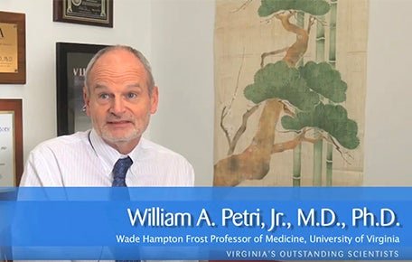 Dr. Bill Petri claims a place among Virginia’s Outstanding Scientists in 2017.