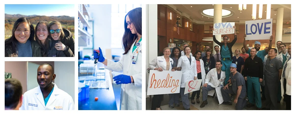 University of Virginia Collage with Surgery Department Doctors