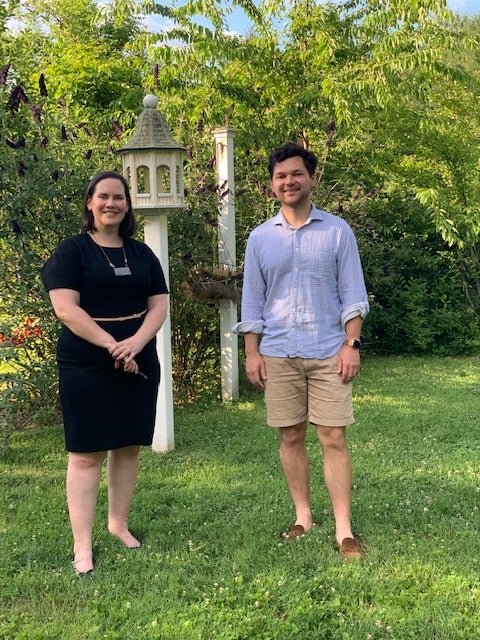 Program Director Einsley Janowski with graduating resident Neil Dutta
