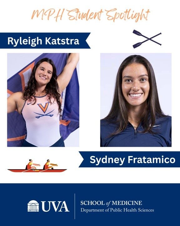 Headshot of UVA Rowers Ryleigh Katstra and Sydne Fratamico.
