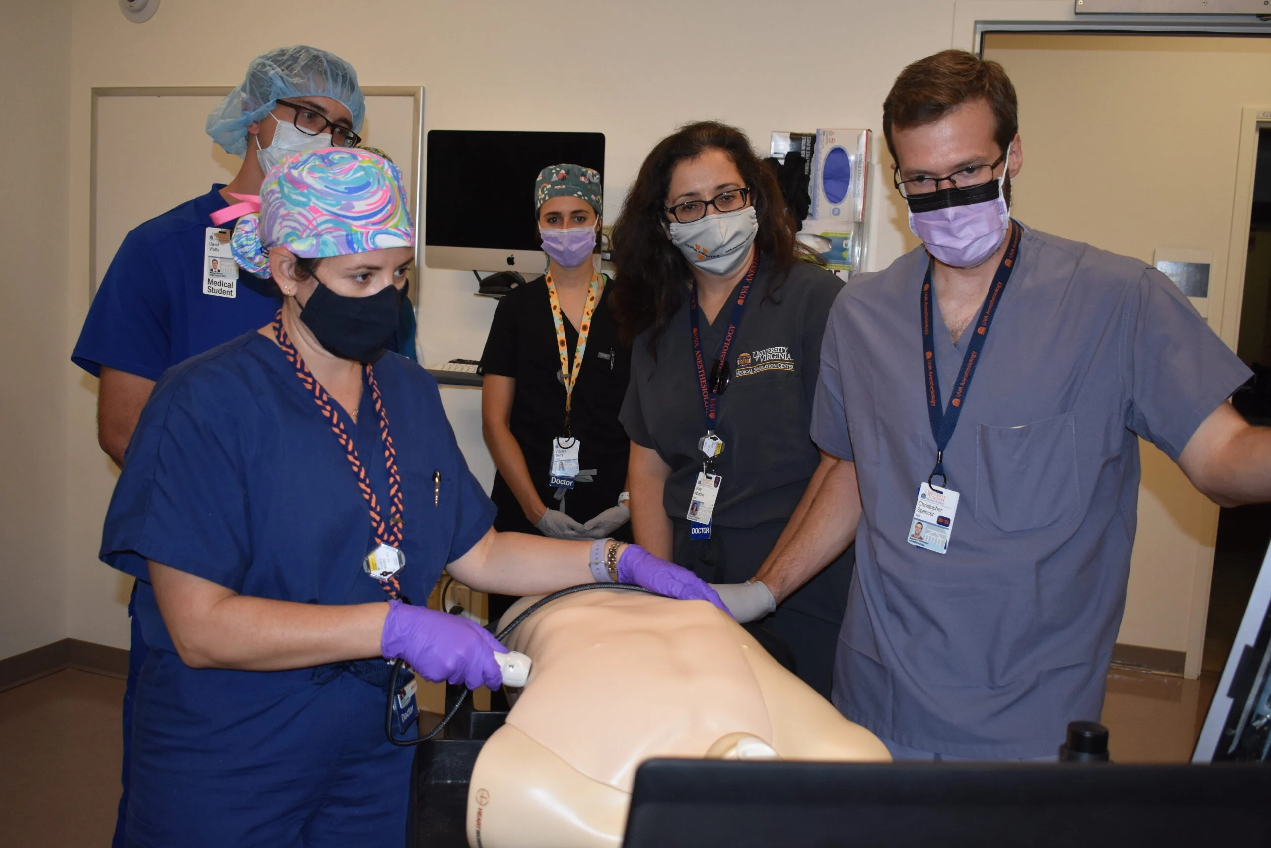 Dr. Vaia Abatzis and Dr. Chris Spencer teaches POCUS on an Education Day