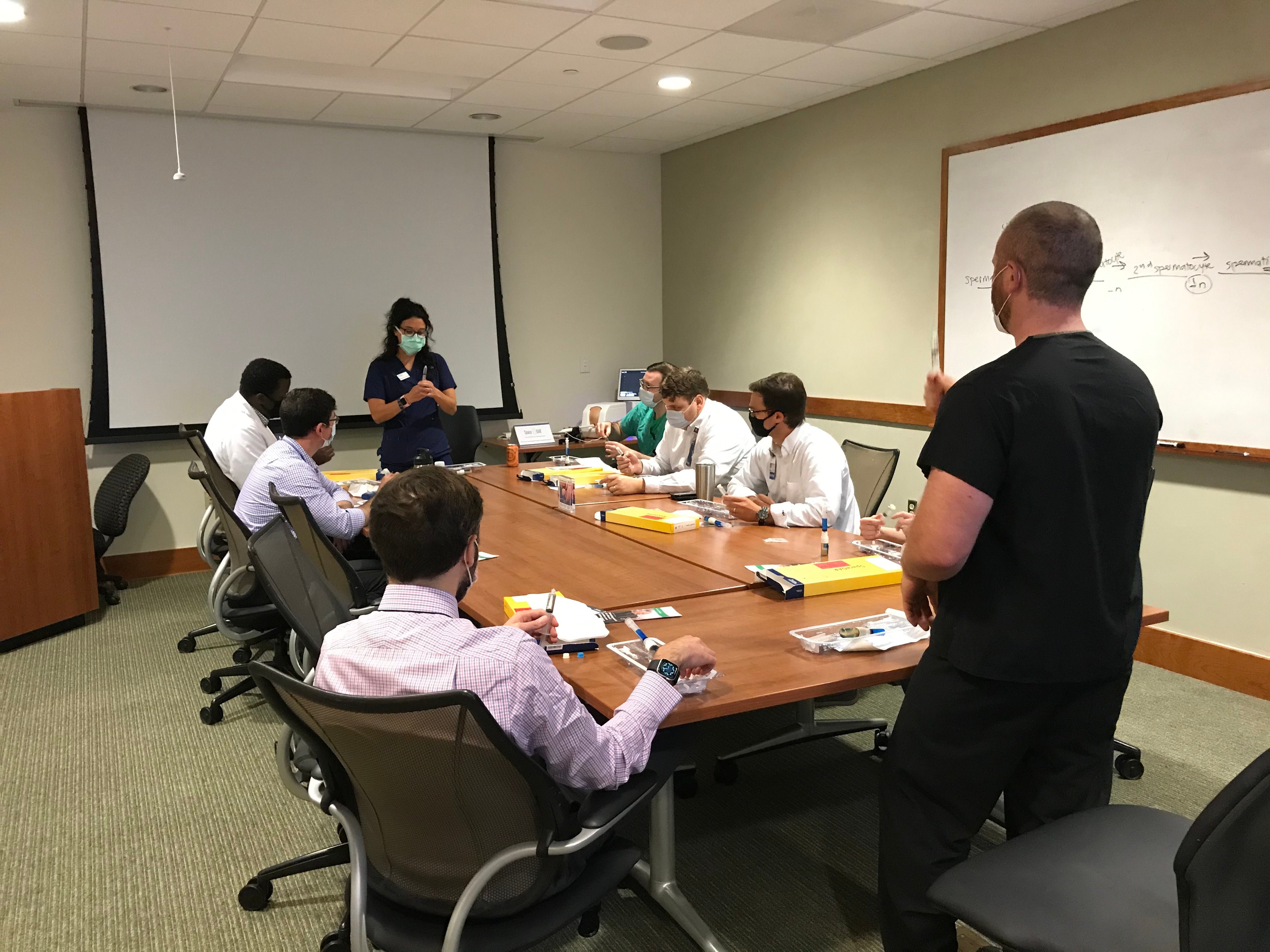 group of residents getting Space OAR training