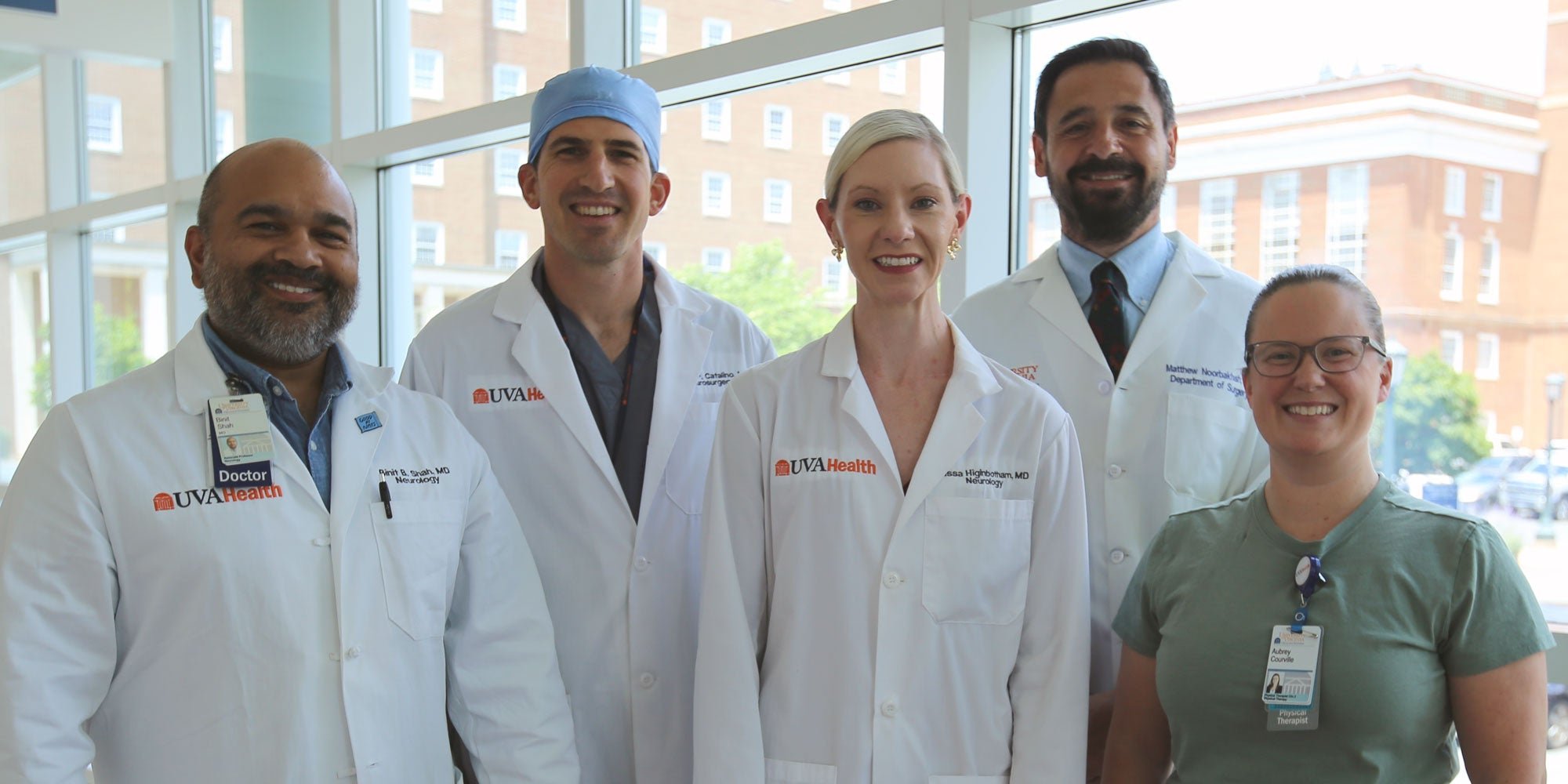 faculty multidisciplinary clinic stand in white coats