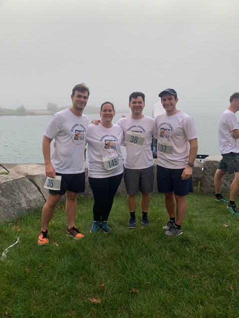 Don Muller, Einsley Janowski, Neil Dutta and Eric Aliotta at the ASTRO 5k