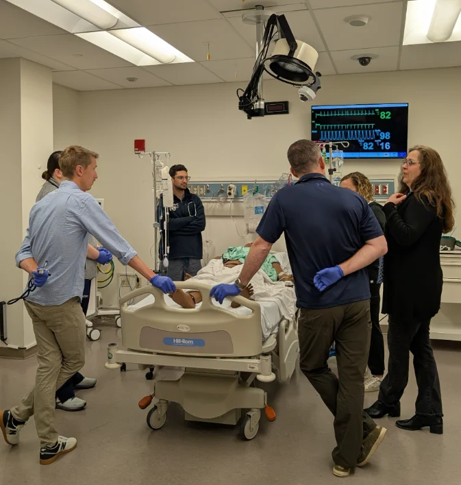 Faculty attending the Simulation Faculty Development course and participating in high fidelity manakin orientation.