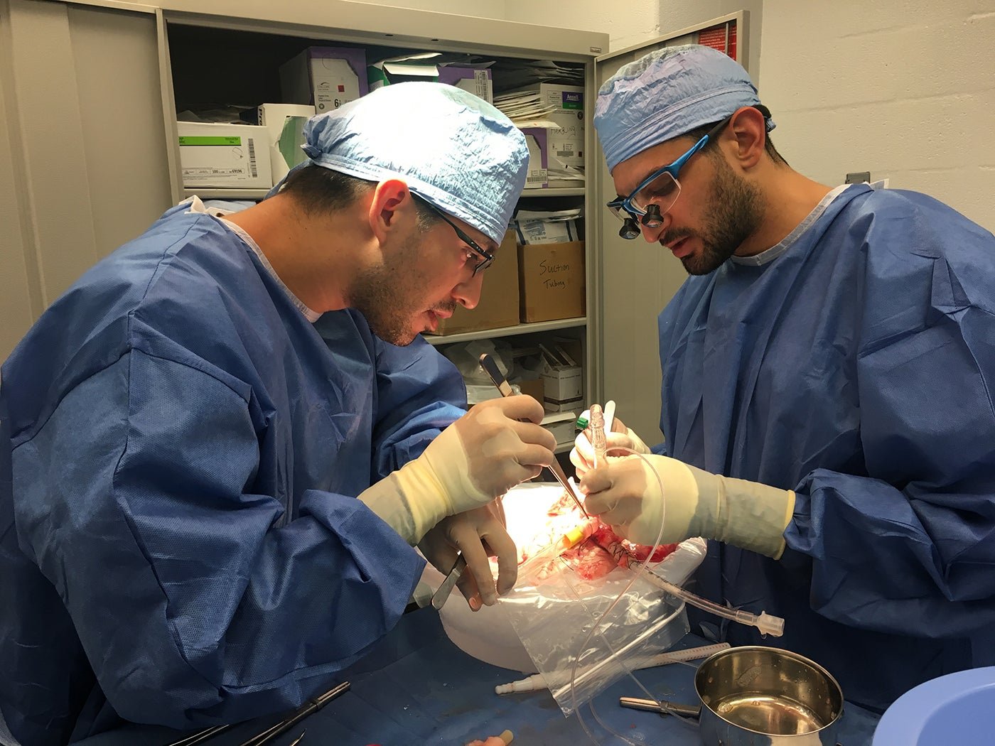 A huge component of our lab is the research training provided to residents, postdocs and students. Our surgery residents receive formal, mentor-guided research training through our NIH/NHLBI T32-funded CardioVascular Surgery Training Program (CVSTP).