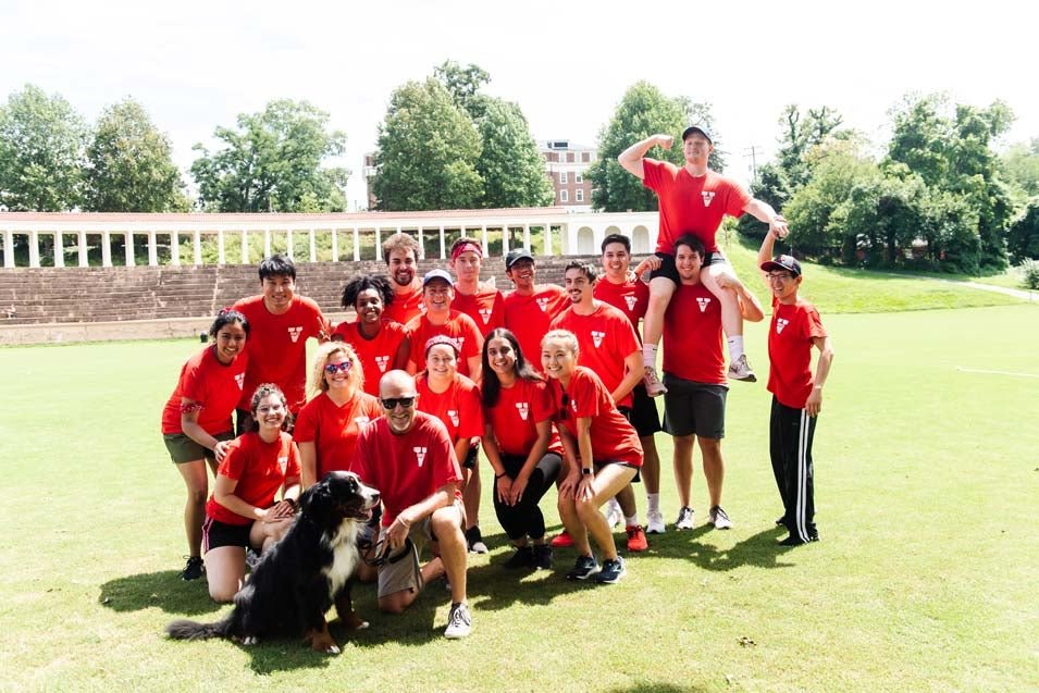 UVA School of Medicine, new MD students taking part in Field Day activities