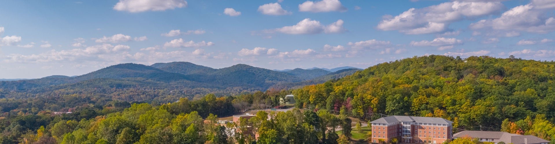 vista view of Blue Ridge Mountains