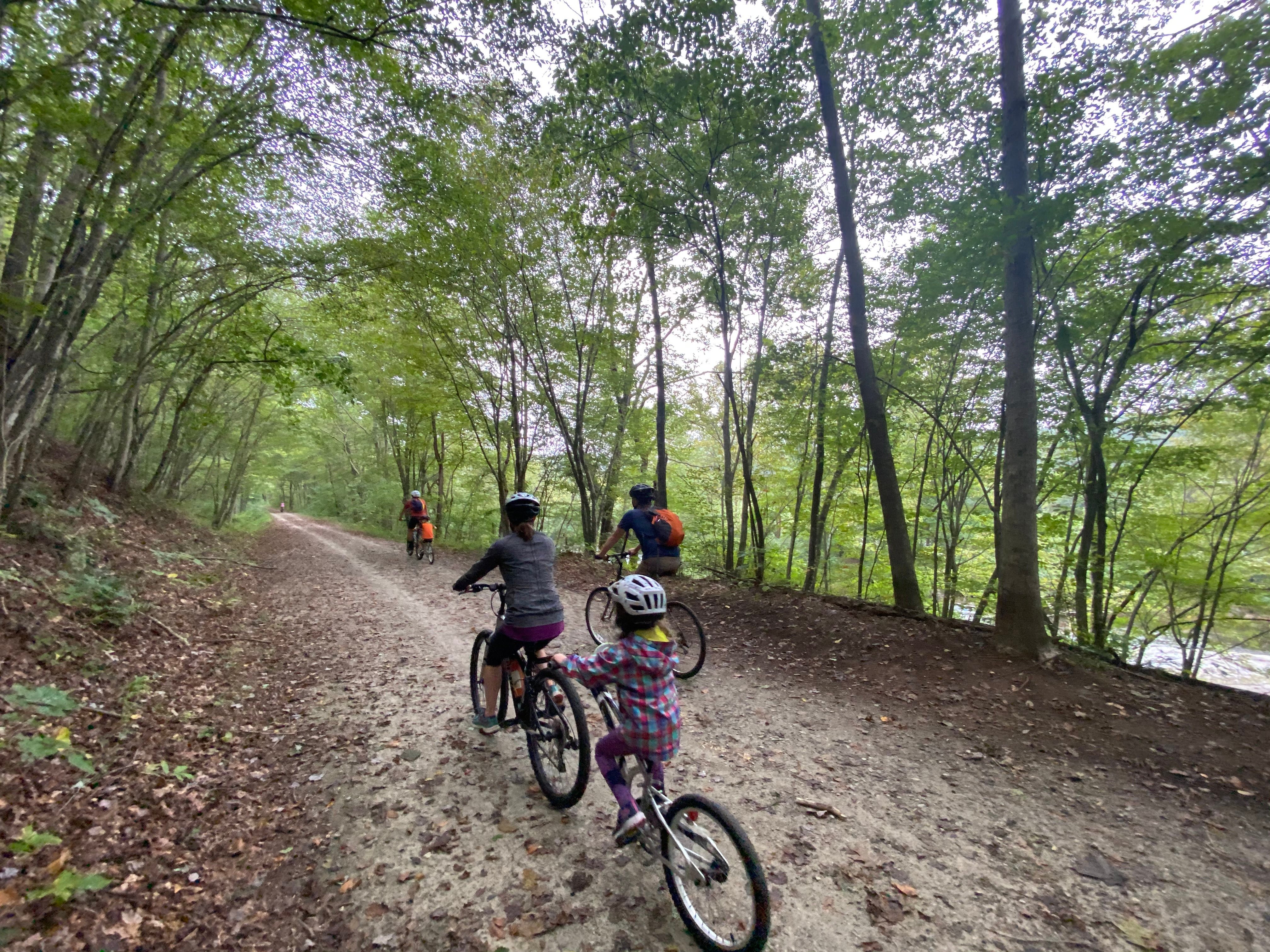 Family biking
