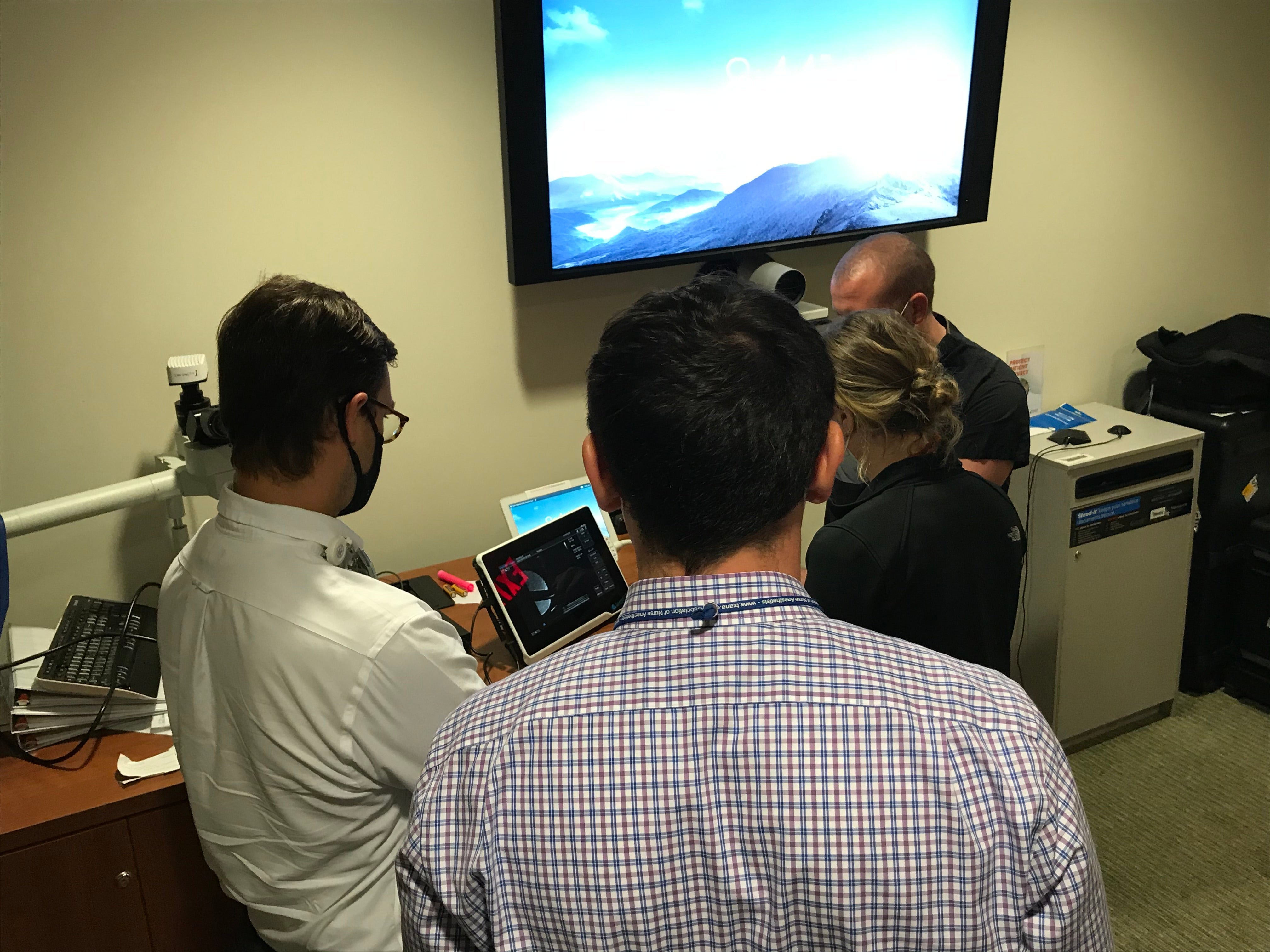 group of residents getting Space OAR training