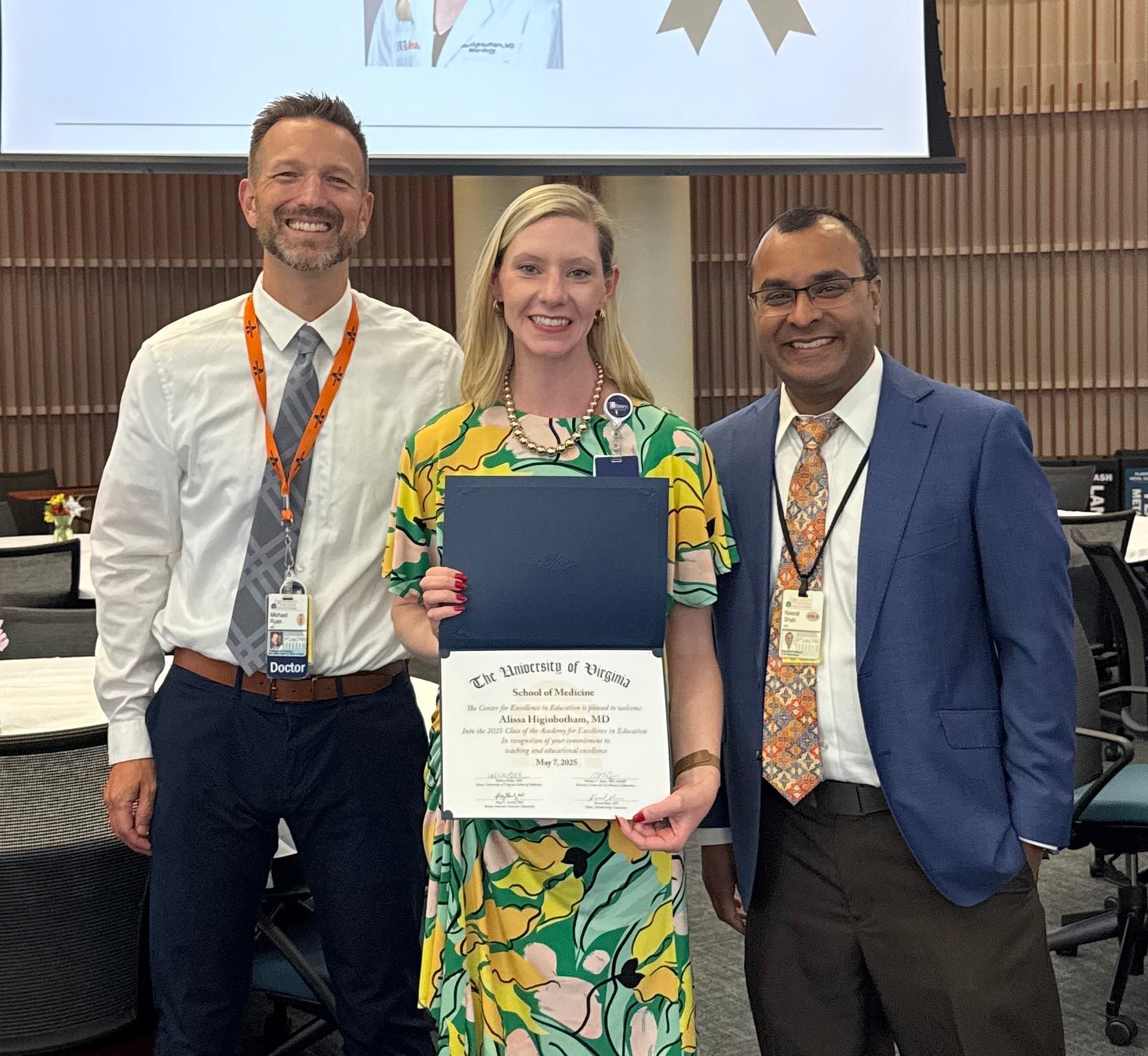 The Academy for Excellence in Education aims to build an inclusive learning community of educators to foster and honor educational excellence at the UVA School of Medicine.