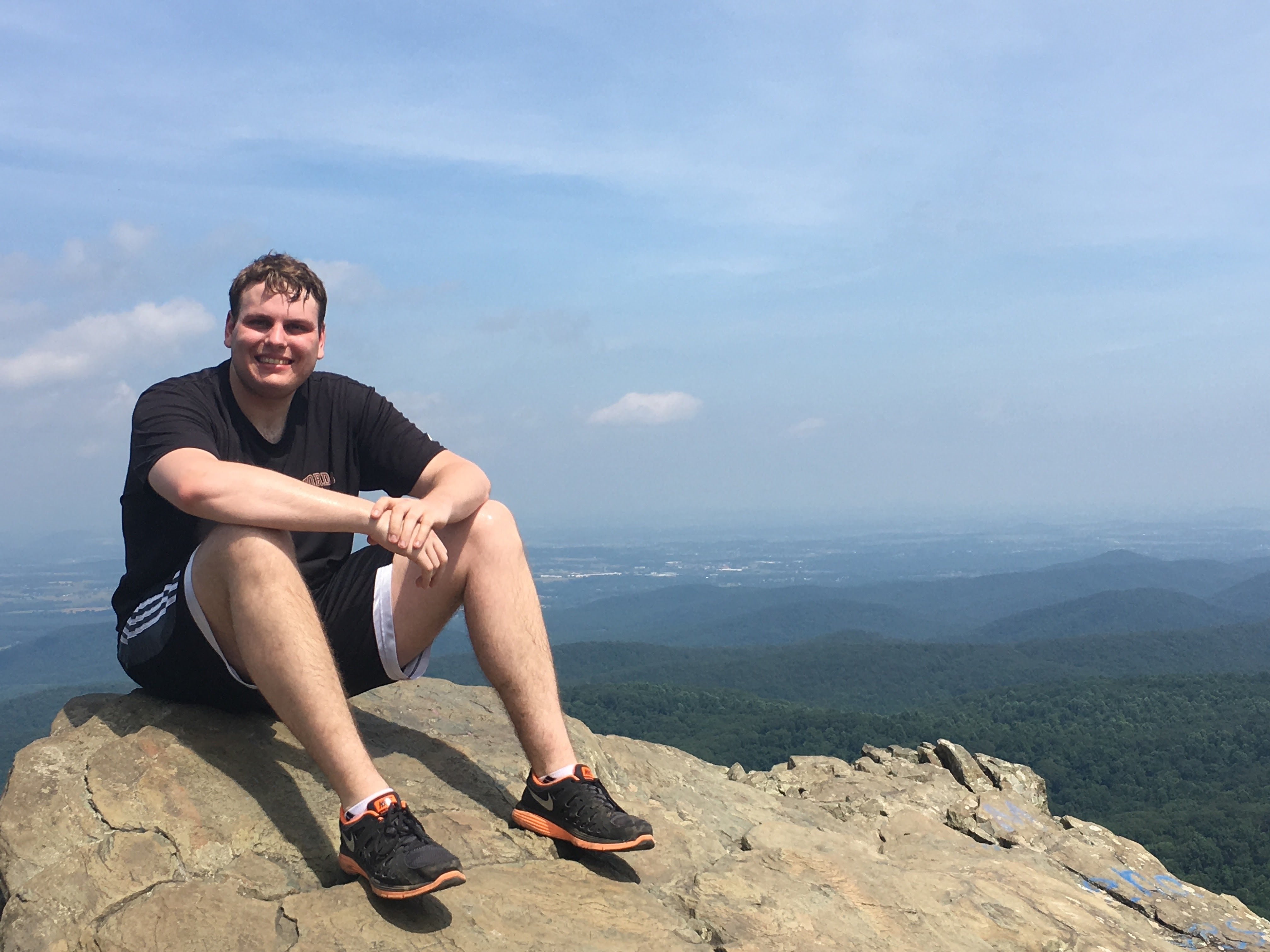resident climbing Humpback Rock