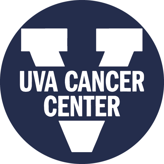 UVA Cancer Center split-V graphic