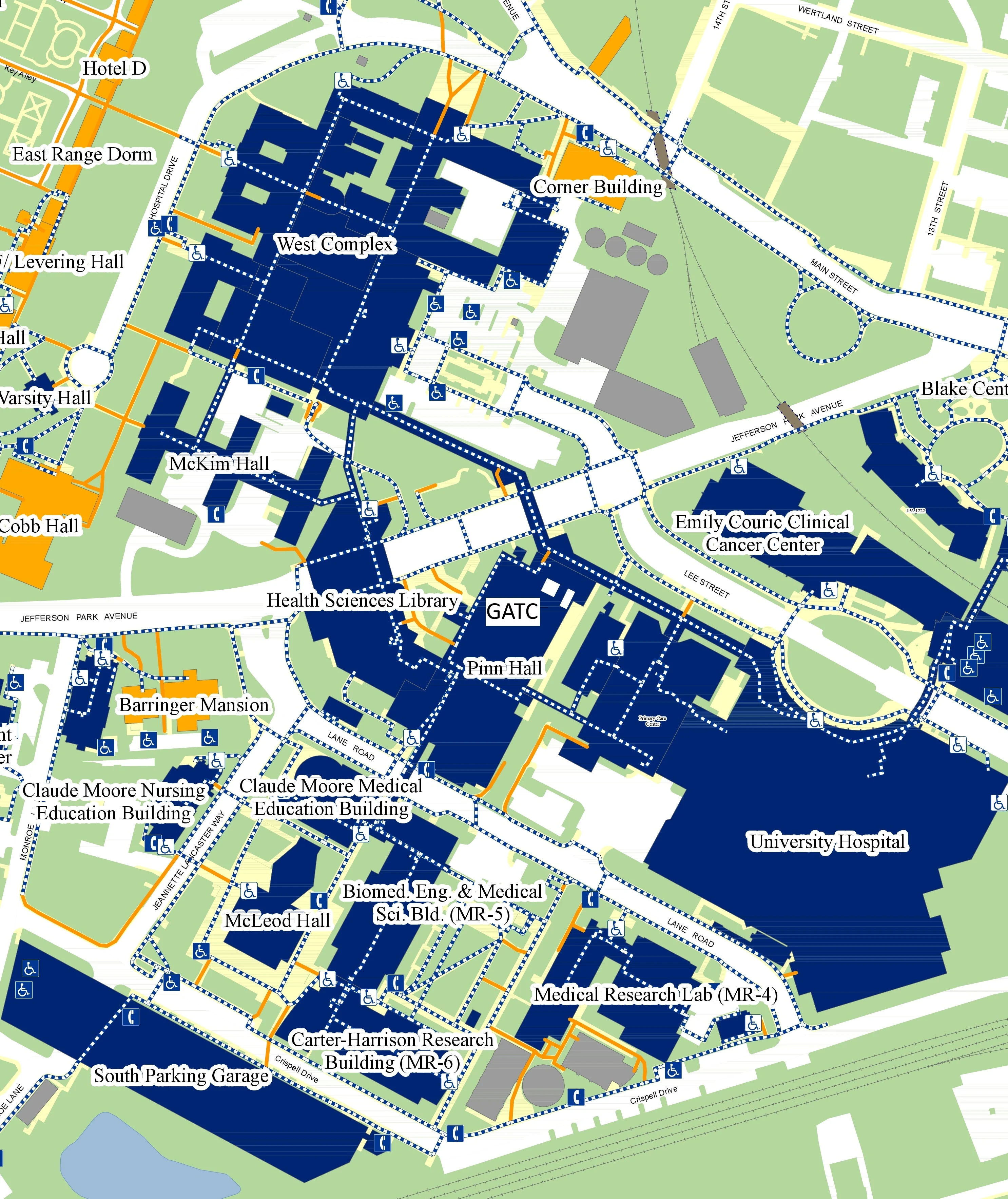 map showing GATC