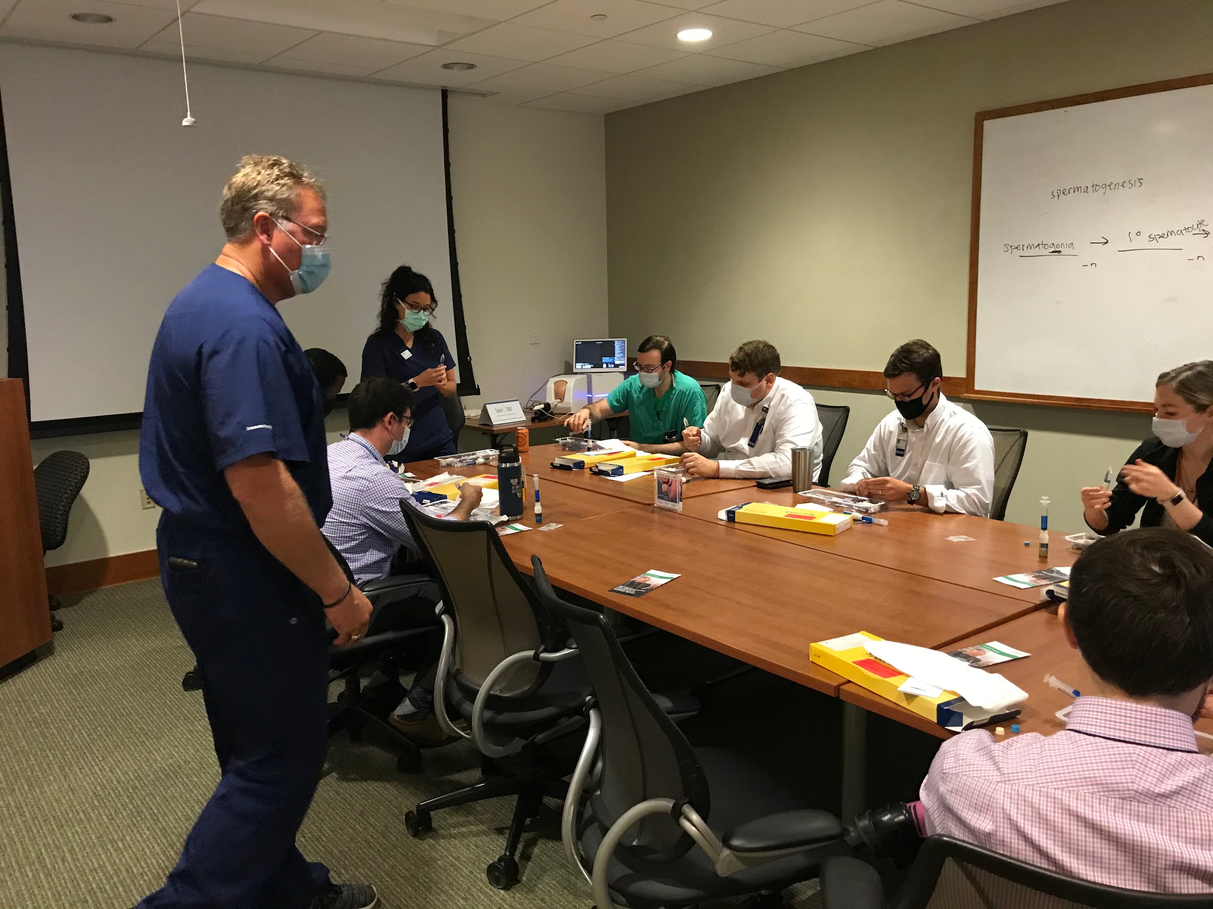 group of residents getting Space OAR training