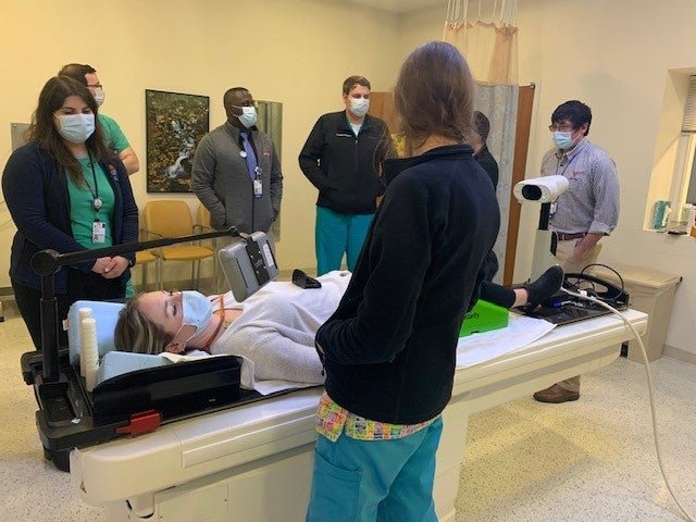residents learning in a Motion Management Lab