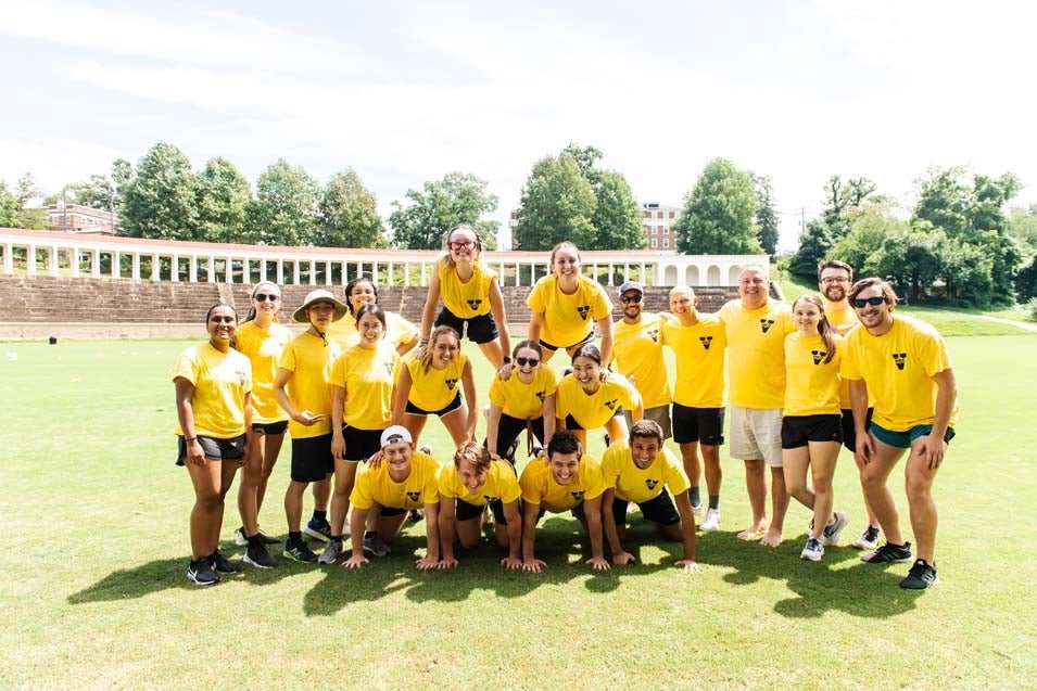UVA School of Medicine, new MD students taking part in Field Day activities