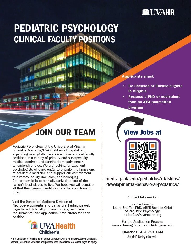 Ped Psych Faculty Positions