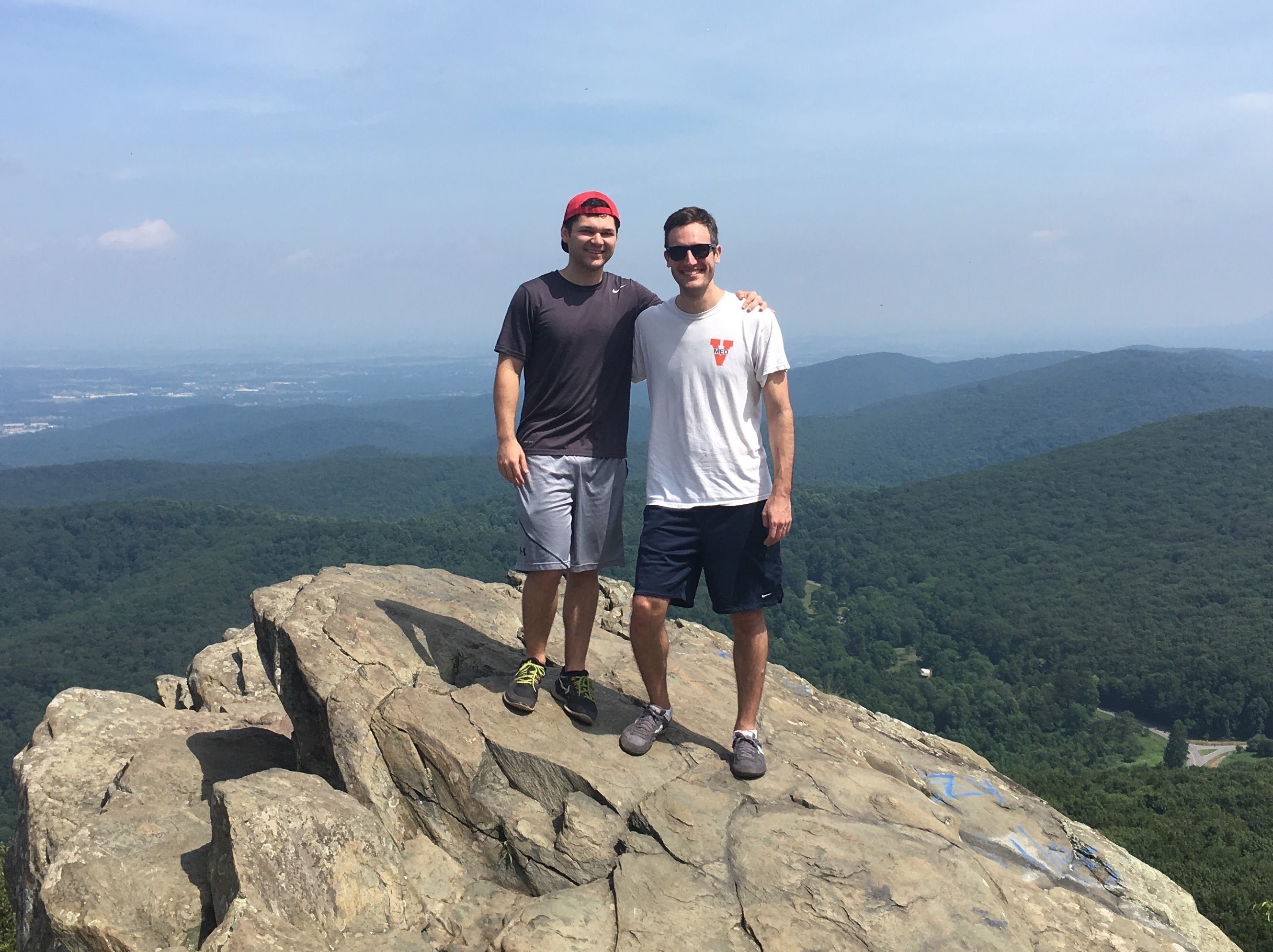 residents climbing Humpback Rock
